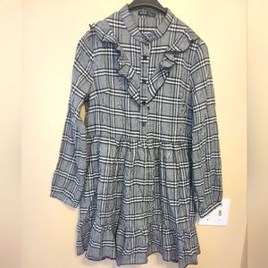 Nwot plaid flounce dress